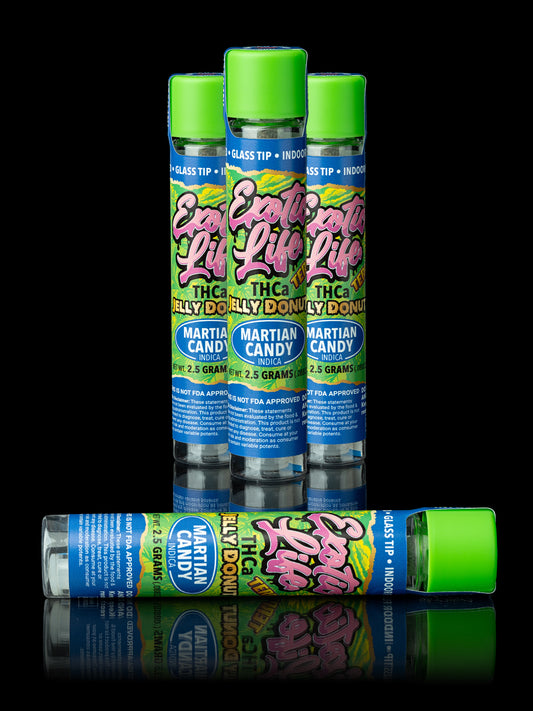 JELLY DOUGHNUT GLASS TIP MARTIAN CANDY